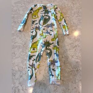 Simple Joys by Carters - Dinosaur Print Kids Pajama Onesie 2T